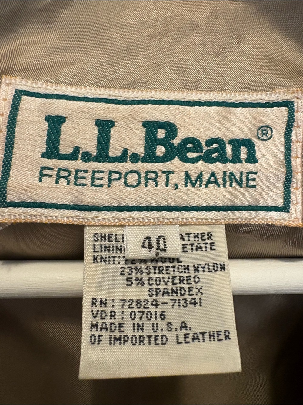 Vintage L.L. Bean Suede Bomber Jacket - Picture 9 of 13